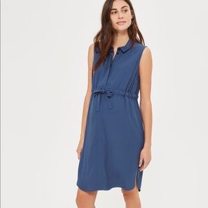 Topshop (Maternity) Navy Drawstring Dress